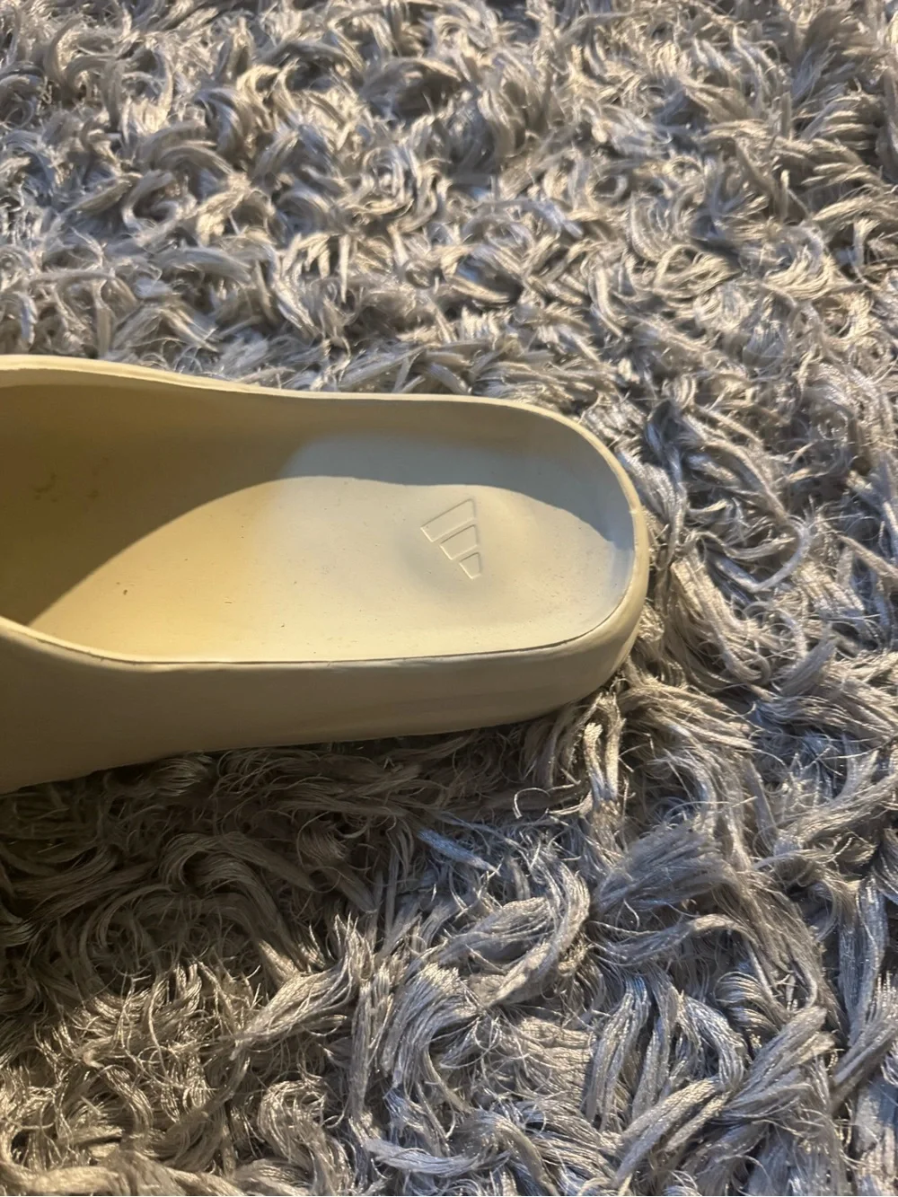 adidas mens Cream Slip-On Foam Clogs
